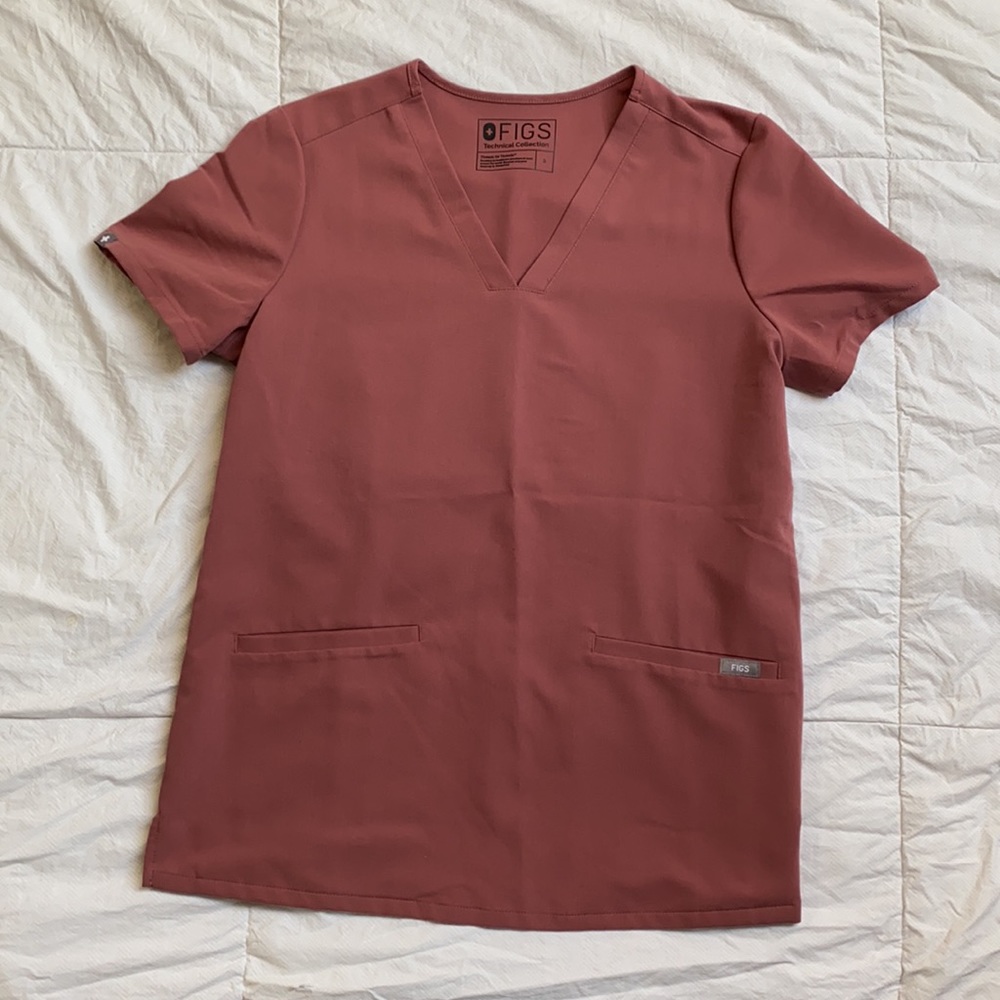 Figs Casma “Mauve” pink top